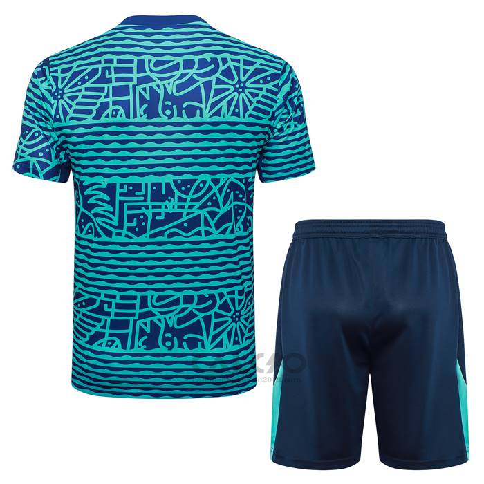 Tuta da Track Brasile Manica Corta 2024-2025 Verde - Pantaloncini